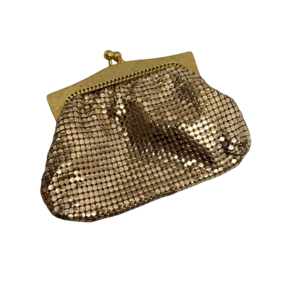 Womens Vintage Gold Glomesh Coin Purse