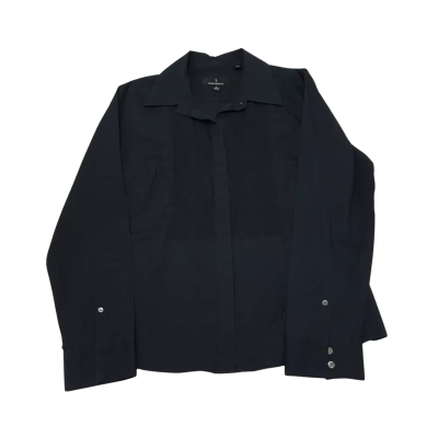 Sportscraft Size 12 Long Sleeve Black Shirt