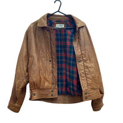  Unisex  Size M Bomber Jacket Beige / Pattern 