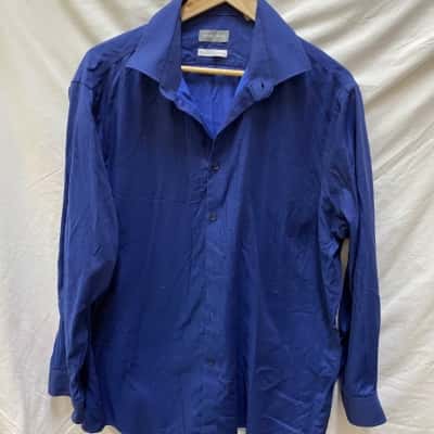 Michael Kors Mens  Size 33 Long Sleeve Shirt Blue 