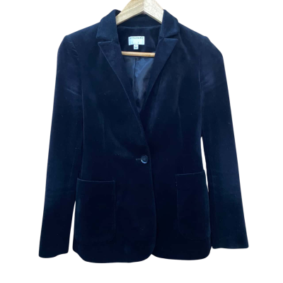 Witchery Black Velvet Blazer Jacket Size 6