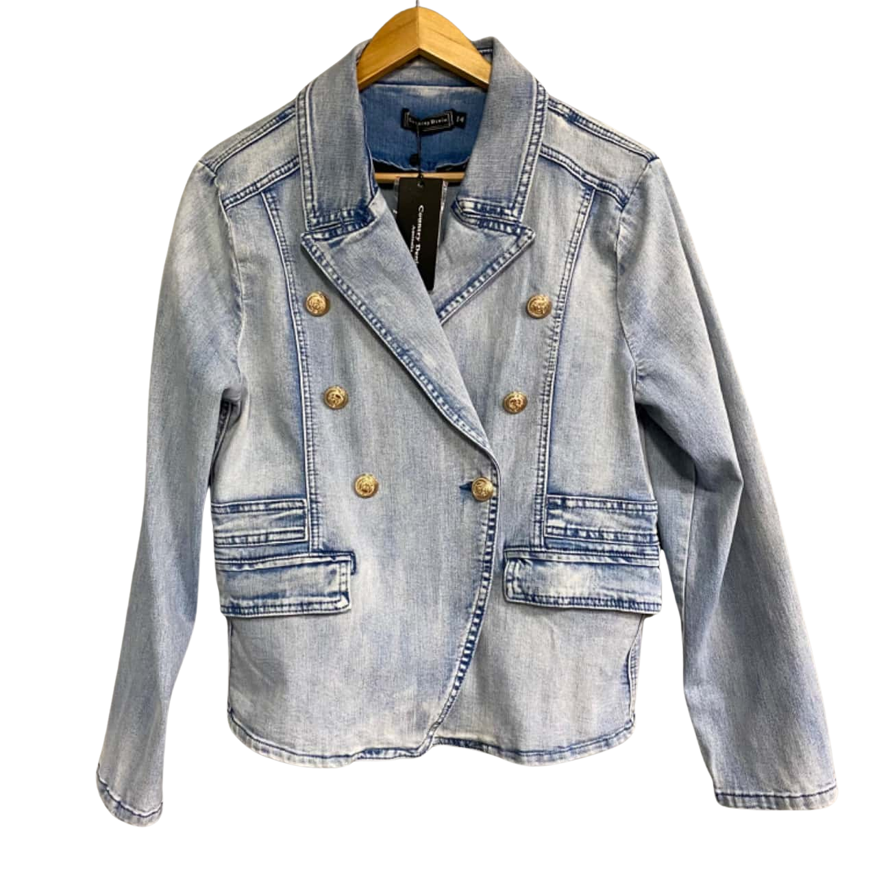 Country Denim Womens Size 14 Denim Jacket Blue NEW With Tags (s)