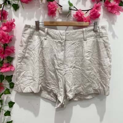 Portmans Womens Shorts Size 14 Light Grey 