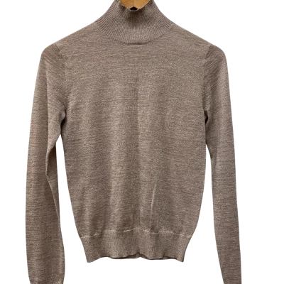 Womens Aje High Collar Lurex Thread Knit Jumper Size XS