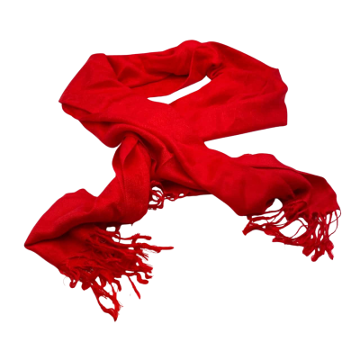 Pashmina Womens Red Cashmere Scarf  180 x 72 cm