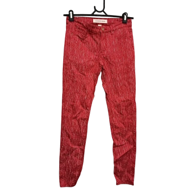Country Road Womens  Size 4 Slim Fit Jeans Red / Striped 