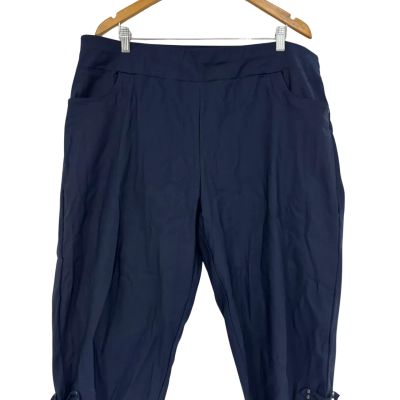 Taking Shape Basics Womens Editorial Essential Short Pants - Dark Indigo - Size 20