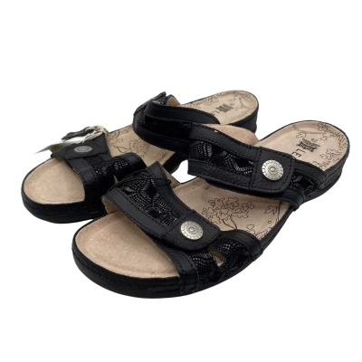 Rivers Womens  Size 42 Sandals Black  RRP $64.99