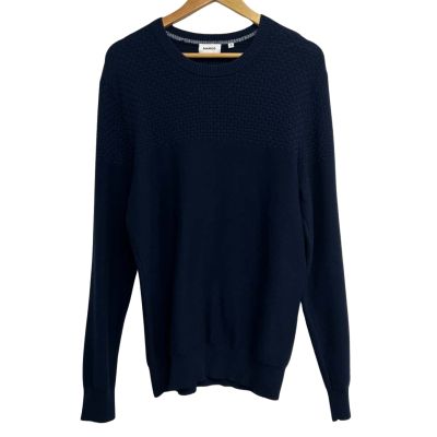 Marcs Mens Size S Navy Blue Crew Neck Jumper 