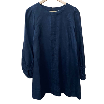 Seed Heritage Black Linen Dress Size 10