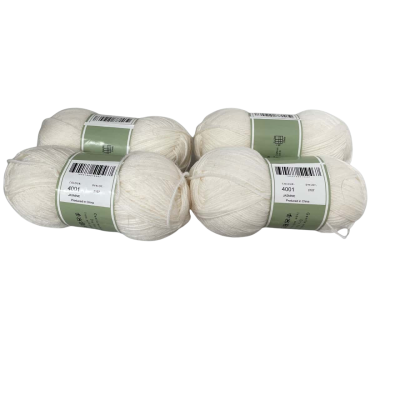 Morris and Sons 4 ply, 4 x 50g balls in cream 