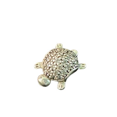 Pandora Sea turtle Cubic Zirconia Sterling Silver Charm