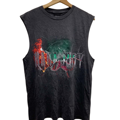 Nana Judy Mens  Size S Singlet  Faded Black RRP $49.95