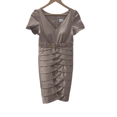  Linda lingerie brown formal dress - size s 