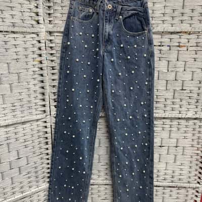 Beginning Boutique Womens  Size 4 High-Waisted Jeans Blue 