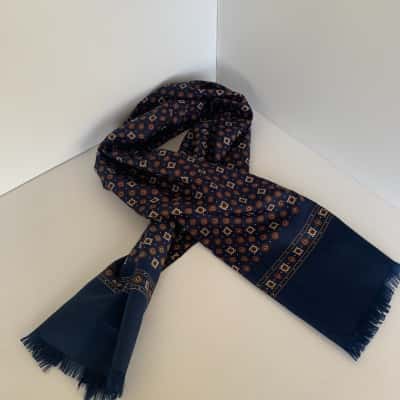Vintage Italian Dress Scarf - Geometric Design - As New