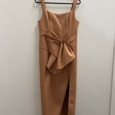 Acler Womens  Size 10 Formal Dress Beige 