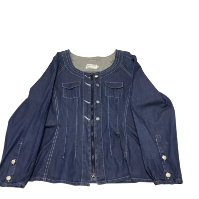 Brewsters Size 12 Blue Zippered Jacket - Designed In Australia