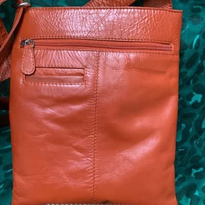  Womens Burnt Orange Cross- body Bag by Manzoni