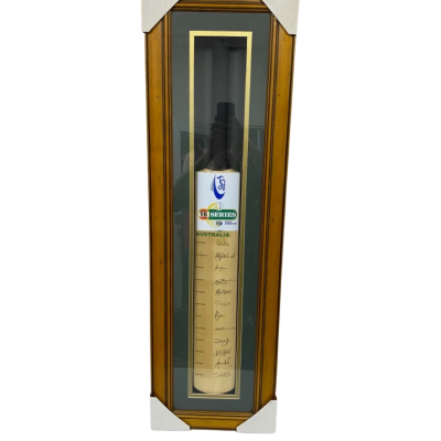VB Series Australia Cricket Team Signed Bat 02-03 