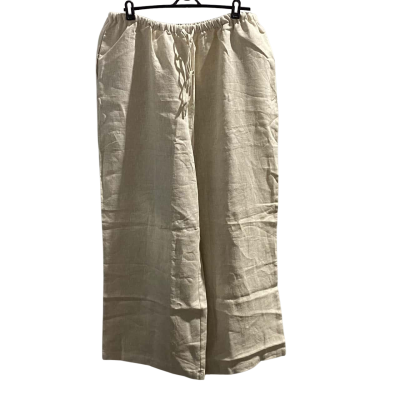 AERE Womens  Size 18 Wide Leg Pants Beige 