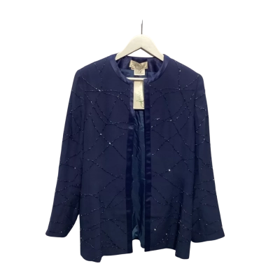  Womens  Size 14 Blazer Navy Blue 