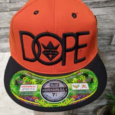 Dope Snapback Cap Black  / Orange 