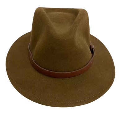 Brixton Mens  Size M Fedora Brown 