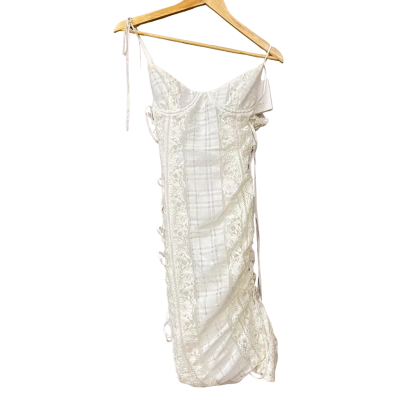 BNWT Misha Collection Womens Size 8 White Lace Dress 