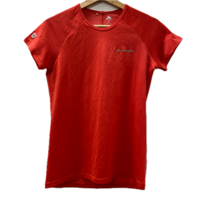 Macpac Womens T-Shirt Size 6 Red 