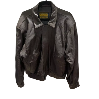 Vintage Jaques Leather  Mens  Size XL Leather Jacket Brown 