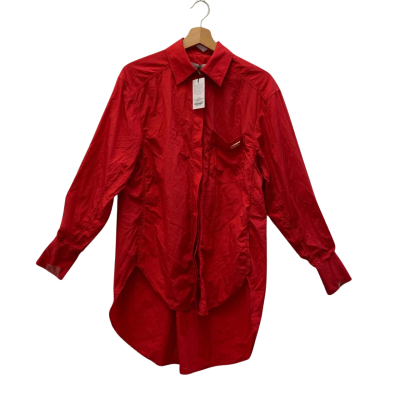 *NEW* (As is) Aje. Athletica Size 6 - Side Split Windbreaker Shirt 406 - Passionate Red (RRP A$195)