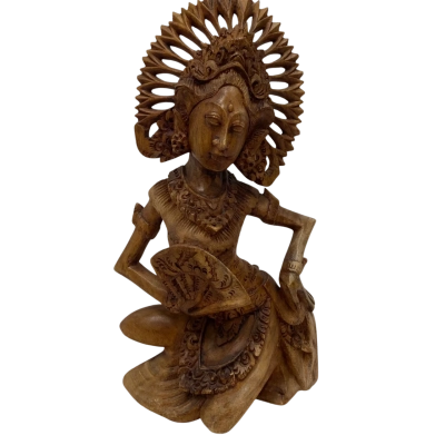 Janger Dancer Wooden Sculpture 