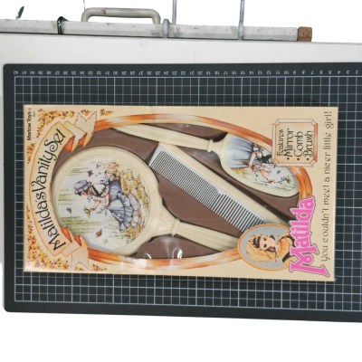 Matildas Vanity Set Mirror Comb Brush 1977 As New Childrens Play Toy Set PreOwned 