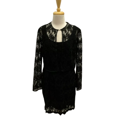 Farouche Lace Dress With Jacket.  Size 12