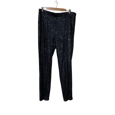 BNWT Fate & Becker Womens Size 16 Black Sequin Pants RRP $129.95