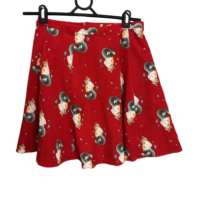 Dangerfield Womens  Size 8 Pleated Skirt Red 