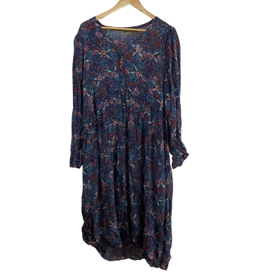 Sussan Womens  Size 16 Button Front Dress Nightsky
