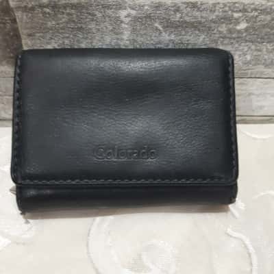 Womens Colorado Black Leather Purse  