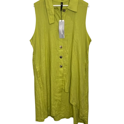 Taking Shape Womens  Size 18 Button Up Top Green 