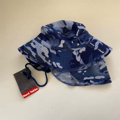 Hard Yakka Navy Blue Sun Hat Size S 54cm