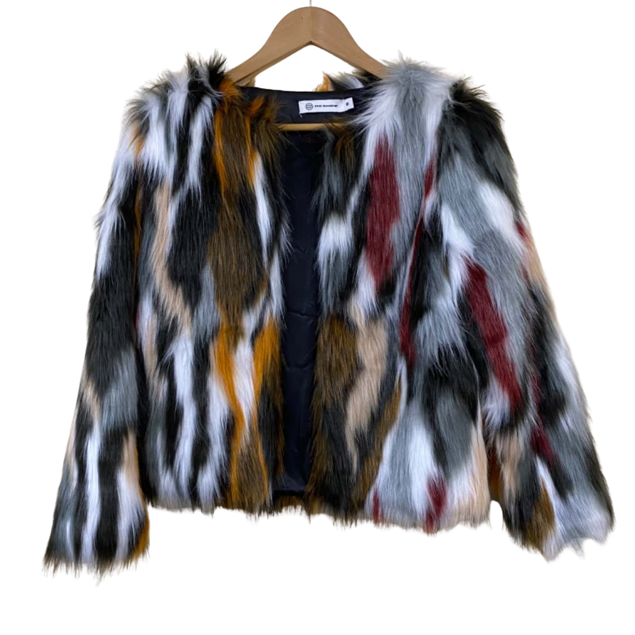 PINK DIAMOND Women’s Faux Fur Jacket, Size S (s)