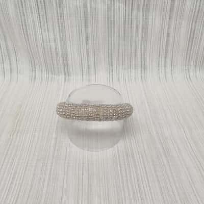  Sparkling Clear Square Diamante /Wide Padded Headband /Evening /Wedding /Formal