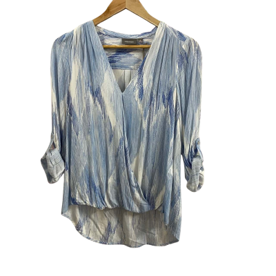 Sussan Womens  Size 8 Long Sleeve Blouse Wash Navy