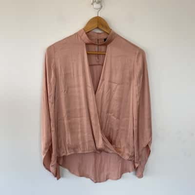 Bardot Rose Long SLeeve Blouse Top  Size 10 