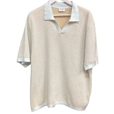 NEW - Industrie Mens  Size XXL Polo Shirt Blue / Cream 