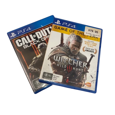 PS4 Games Bundle Call of Duty, The Witcher