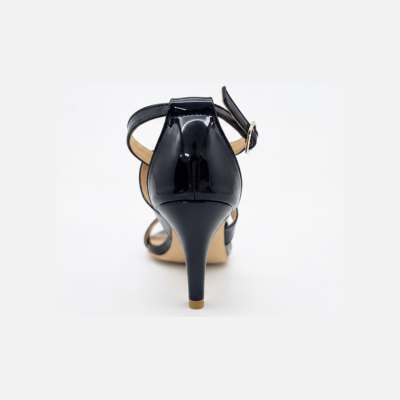Misano Navy Patent Ankle-Strap Heels – Size 41