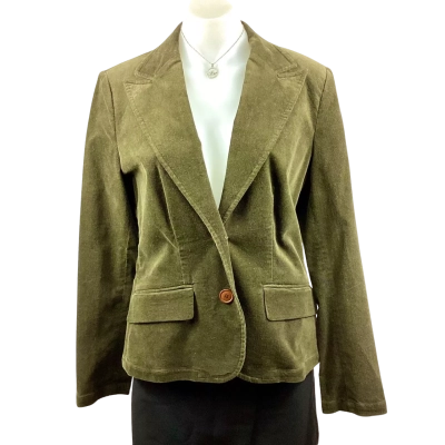 Espirit Womens Blazer Jacket - Green Size L