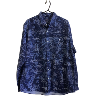 Polo Ralph Lauren Men's Size XXL Long Sleeve Shirt Navy Blue 